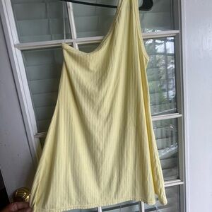 Yellow One-Shoulder Dress